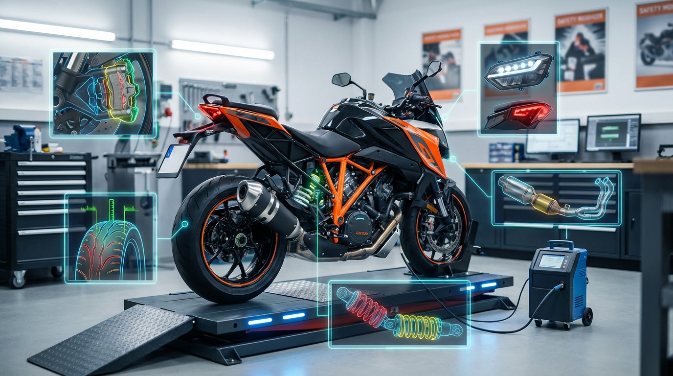 découvrez tout ce qu'il faut savoir sur le contrôle technique moto : ses exigences, les étapes à suivre et comment préparer votre deux-roues pour réussir l'inspection.