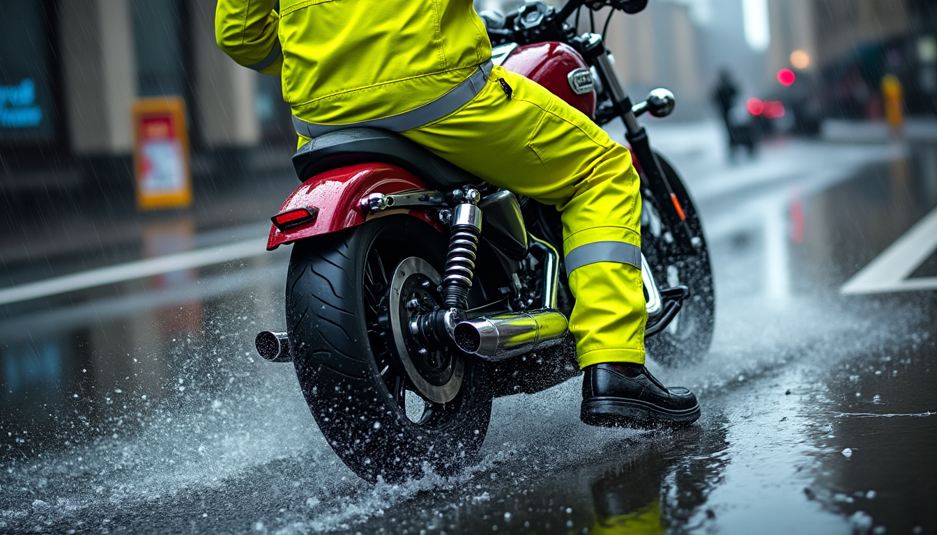 découvrez comment choisir le meilleur pantalon de pluie pour moto afin de rester au sec et confortable lors de vos trajets sous la pluie.