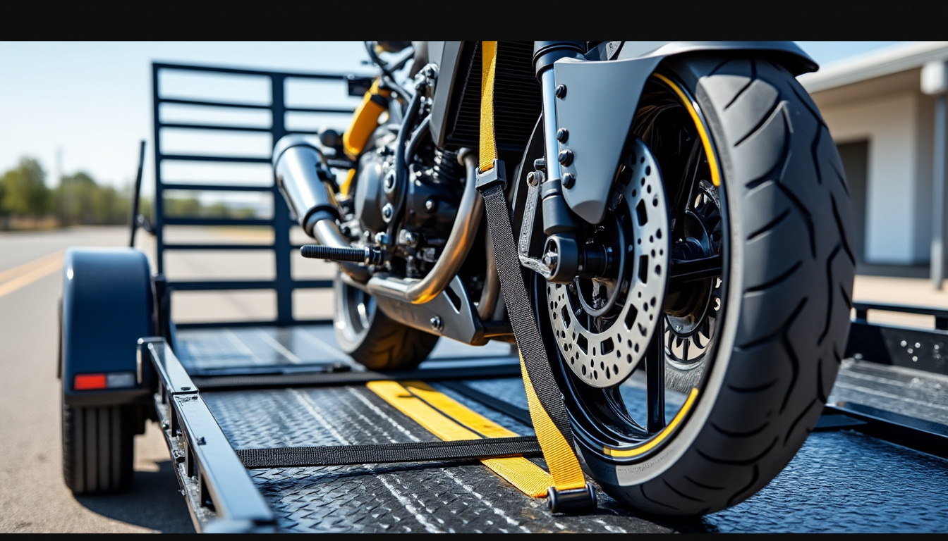 apprenez à sangler votre moto sur une remorque en toute sécurité grâce à nos conseils pratiques et astuces pour un transport fiable et sans souci.