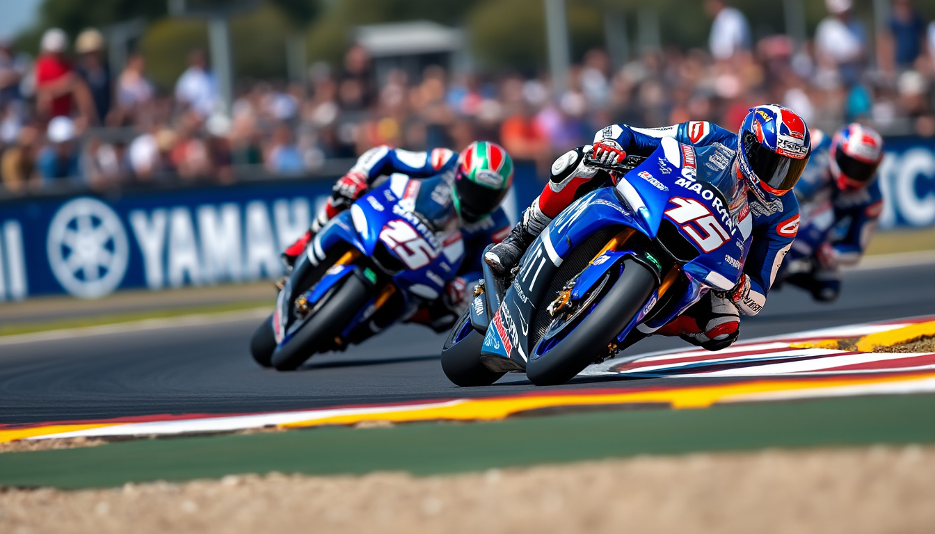 découvrez l'équipe yamaha en motogp, ses pilotes talentueux et leurs performances exceptionnelles sur les circuits du championnat du monde.